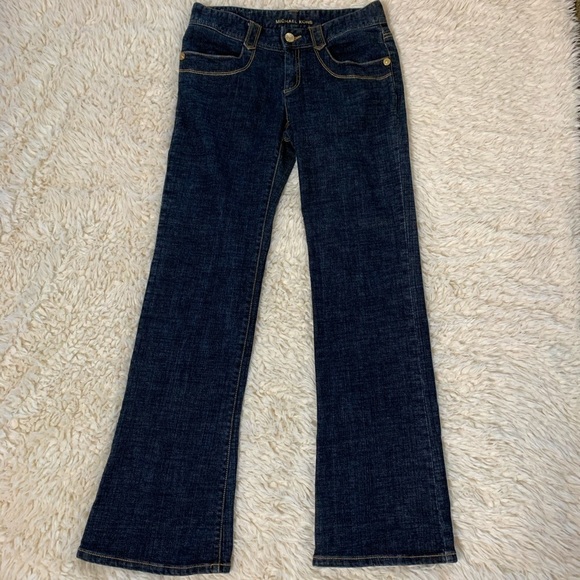 Michael Kors Flare Bootcut Jeans Size 6 Med Wash - Picture 2 of 8